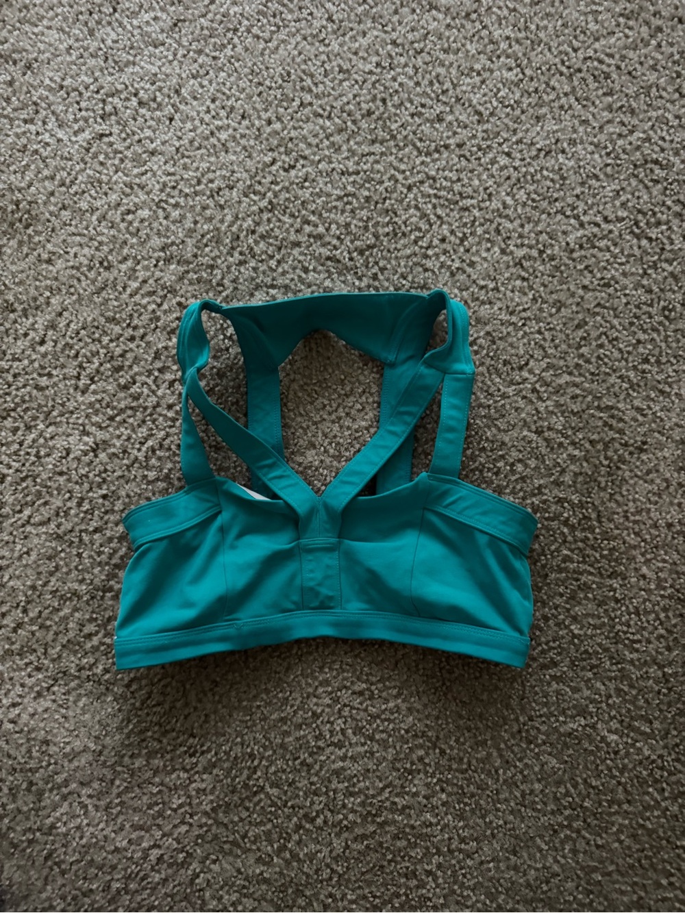 Kids Teal Swim Top with Crossback Straps
